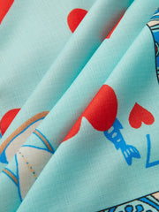 Baskılı Kemerli Polo Elbise