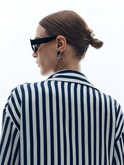 Büyük Çerçeveli Kedi Gözü Nostaljik Güneş Gözlüğü