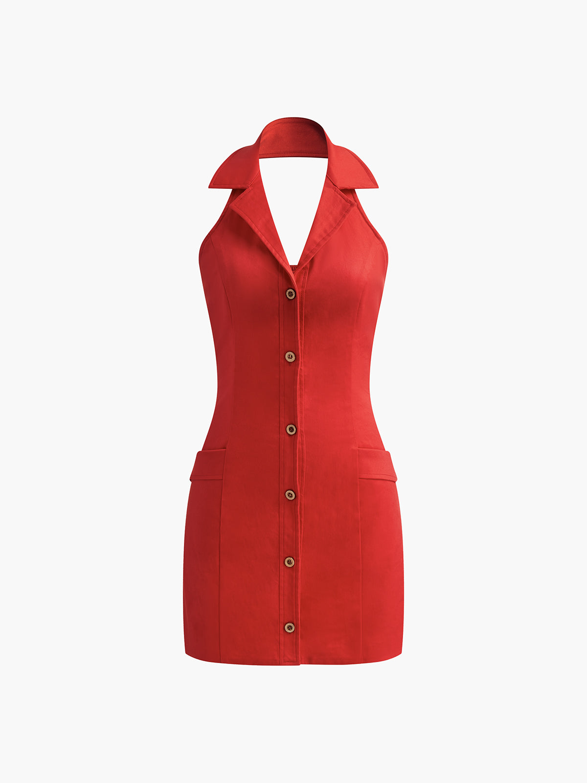 Arkası Açık Halter Elbise