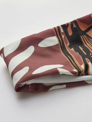 Nostaljik Baskılı Halterli Mayo Takımı