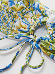 Askısız Baskılı Düğümlü Mayo Takımı