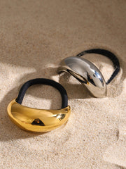 Altın Renkli Lastik Saç Tokası