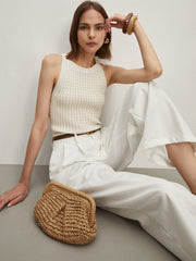 Düz Yuvarlak Yaka Süveter