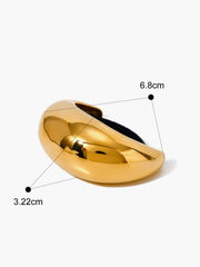 Altın Renkli Lastik Saç Tokası