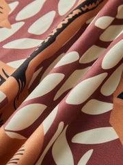 Çiçek Desenli Bağlama Üstü