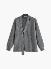 Nostaljik V Yaka Düğmeli Hırka