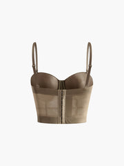 Zincirli Yarı Şeffaf Örgü Korse