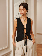 Bağlama Detaylı Yelek