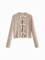 Düz Ribanalı Kemerli Hırka