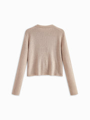 Düz Ribanalı Kemerli Hırka