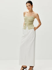 Askısız Yırtmaçlı İnci Kazak Yelek