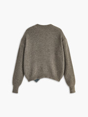 Asimetrik Parçalı Cepli Hırka