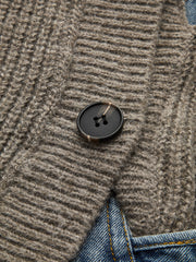 Asimetrik Parçalı Cepli Hırka