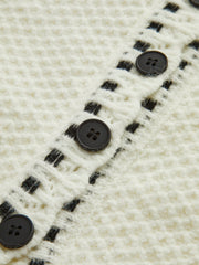 Şık Dalgalı Kenar Detaylı Hırka