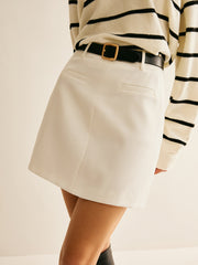 Arka Fermuarlı A Kesim Etek