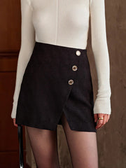 Asimetrik Bölünmüş Mini Etek