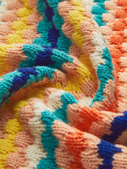 Gökkuşağı Desenli Hırka