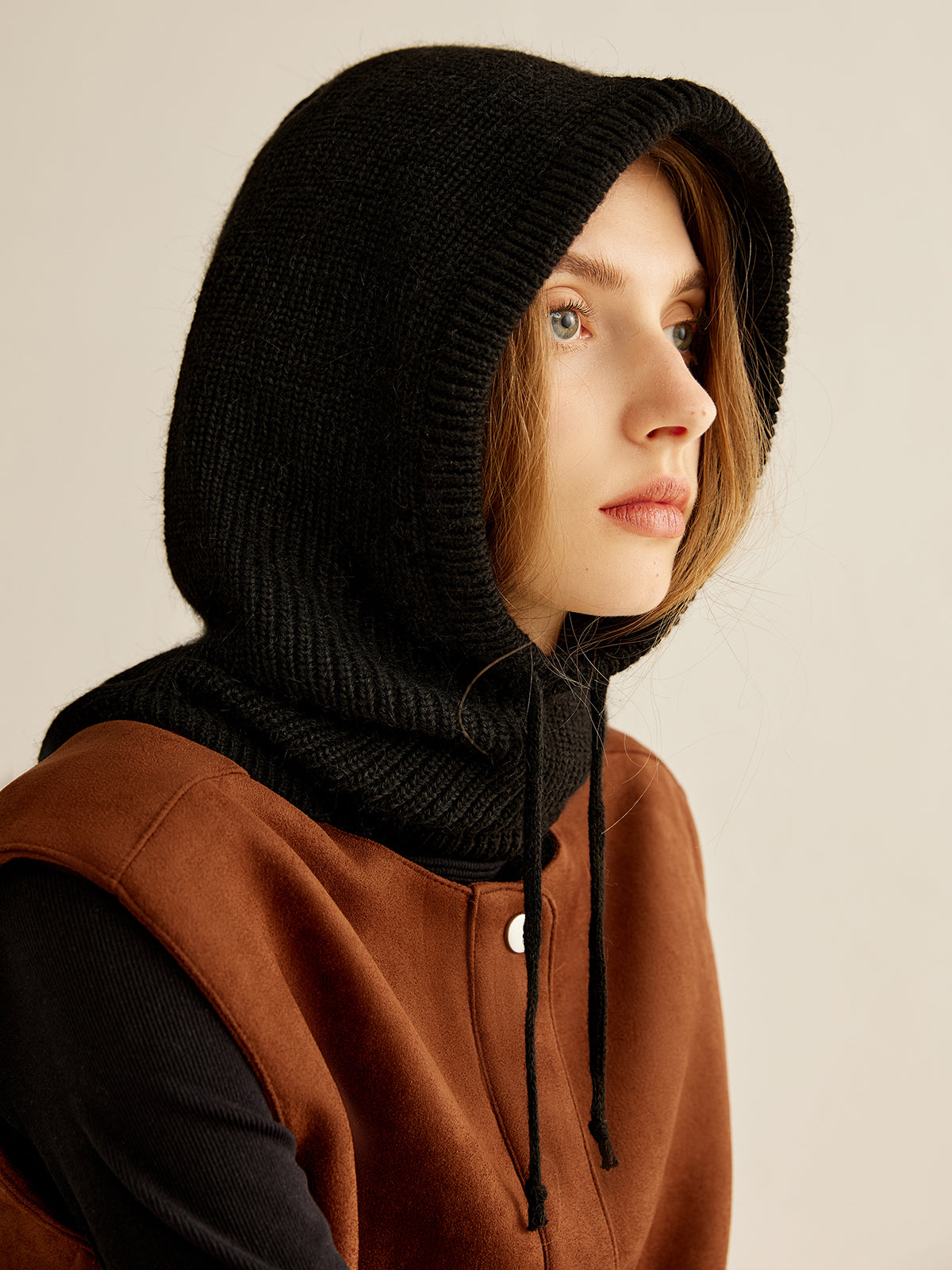 Çekme İpli Sıcak Balaklava Şapka