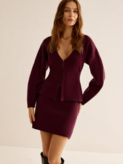 V-yaka Çok Amaçlı Dar Kesim Hırka