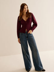 V-yaka Çok Amaçlı Dar Kesim Hırka