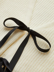 V Yaka Fiyonklu Kabarık Hırka