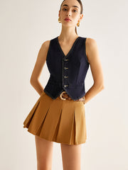 Arka Kemerli Kot Yelek