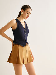 Arka Kemerli Kot Yelek