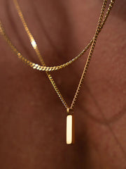 Altın Şeritli Kolye