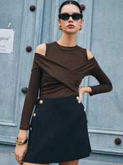 Çapraz Dikişli Çok Amaçlı Tişört