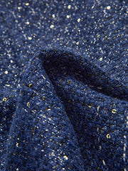 Pul Payetli Düğmeli Kemerli Yelek