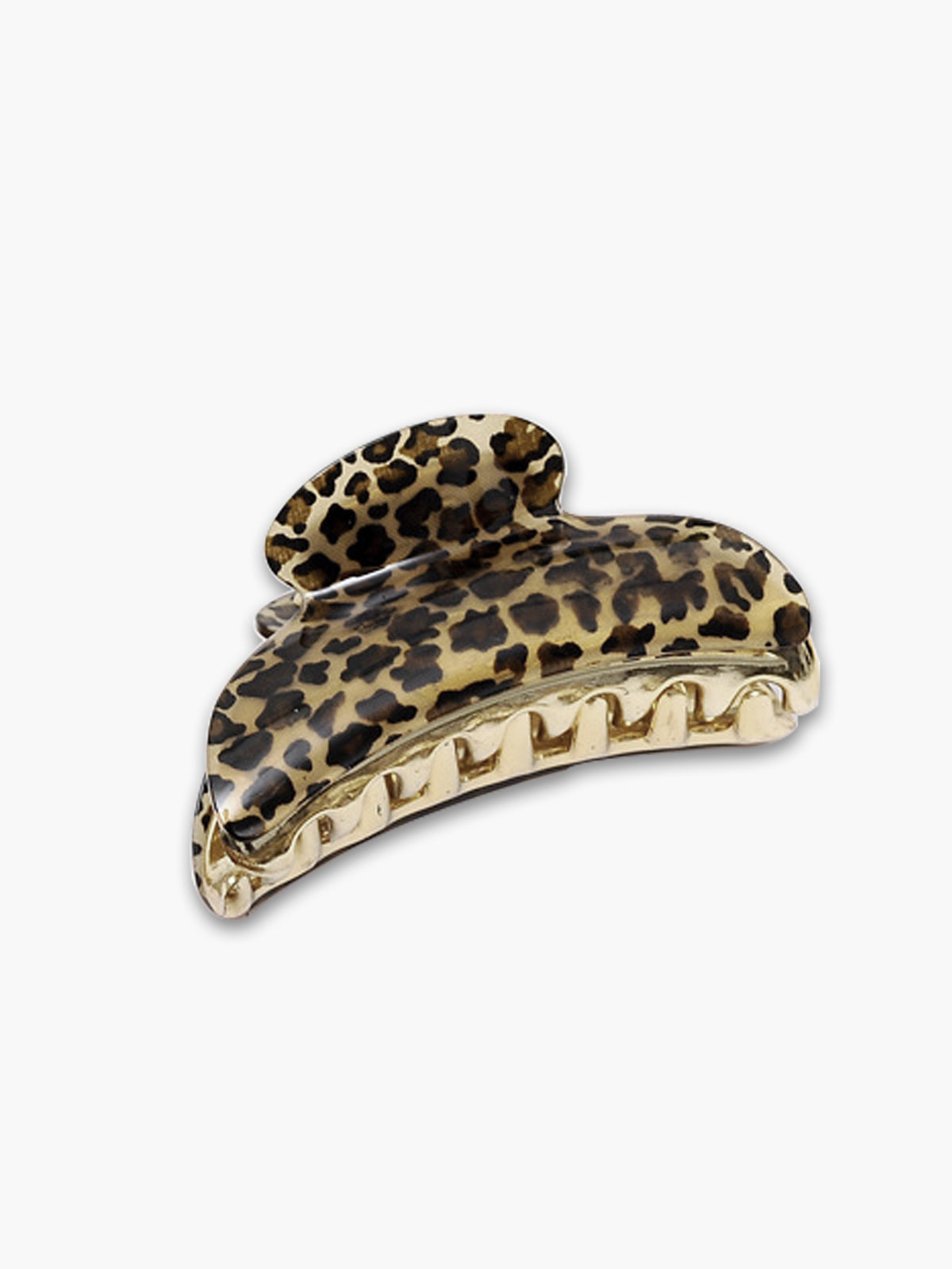 Leopar Desenli Saç Klipsi