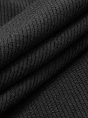 Asimetrik Askılı Akışkan Triko Elbise