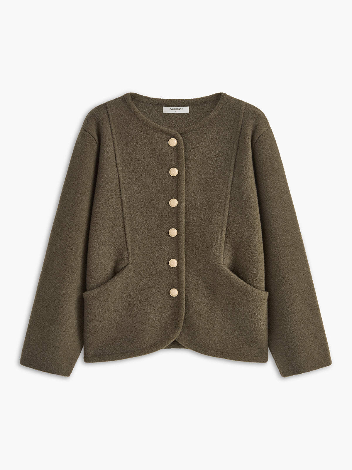 Şık Düğmeli Cepli Hırka