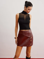 Kısa Şeffaf Panelli Yelek