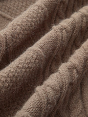 Yüksek Yaka Bağlı Süveter