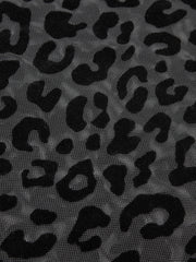 Leopar Desenli Şeffaf Tişört