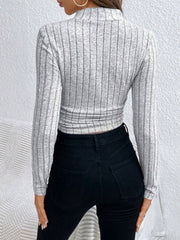 Sade Ribana Yüksek Yaka Üst