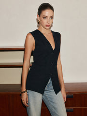 Dar Kesim Örgü Yelek