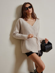 Kemerli Örgü Hırka