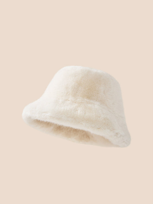 Kışlık Peluş Kova Şapka