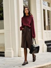 Şık Düz Örgü Kazak