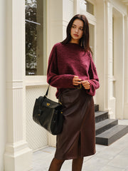 Şık Düz Örgü Kazak