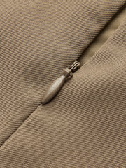 Arka Fermuarlı Plise Etek