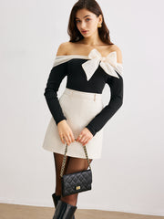 Şifon Kemerli Tek Omuzlu Bluz