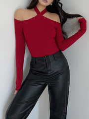 Çapraz Yaka Ribana Üst