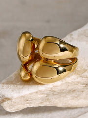 Asimetrik Kalın Açık Yüzük