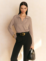 Boş Yaka Örgü Kazak