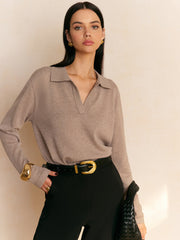 Boş Yaka Örgü Kazak