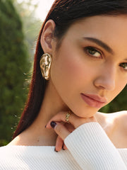 Asimetrik Kalın Küpeler