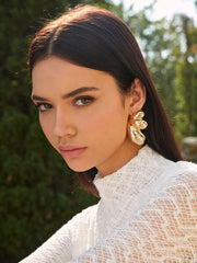 Altın Kelebek Kanatlı Küpe